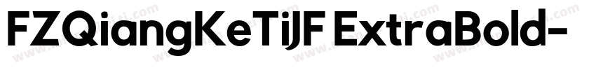 FZQiangKeTiJF ExtraBold字体转换